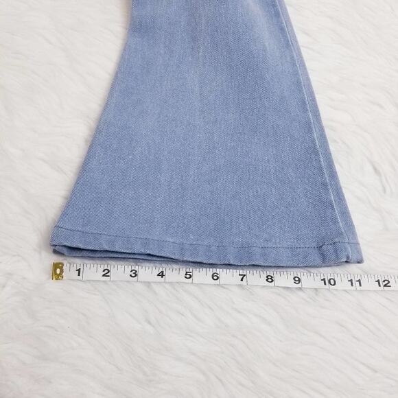 Theory Light Blue Flare Jeans - Picture 6 of 9